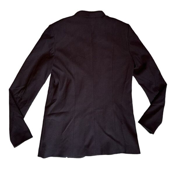 Tahari Black Blazer With Cross Stitch Detailing On Front Size 4 - Picture 3 of 9